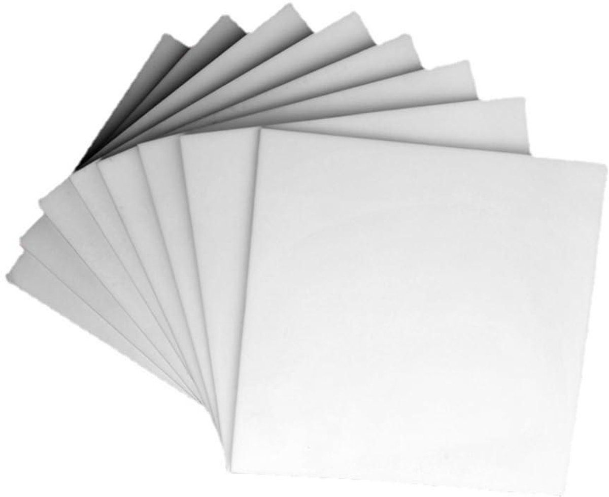Plastic Plaat - Teflon Vel - Industriële Toepassingen - Antiaanbak Eigenschappen - 200x300x5mm - Wit
