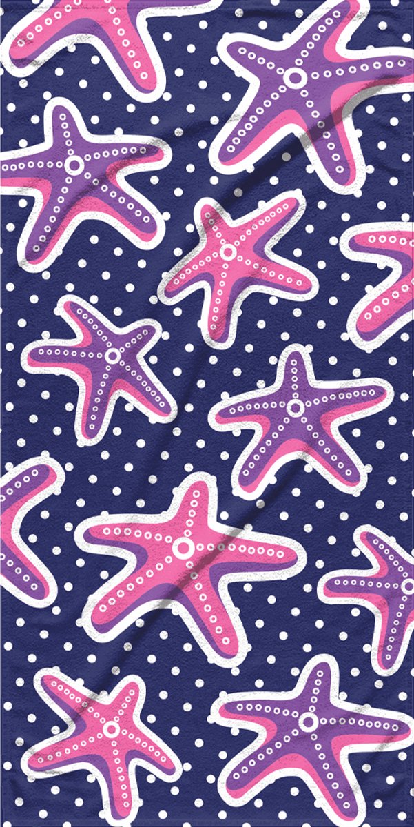 Strandlaken Starfish 75x150 cm