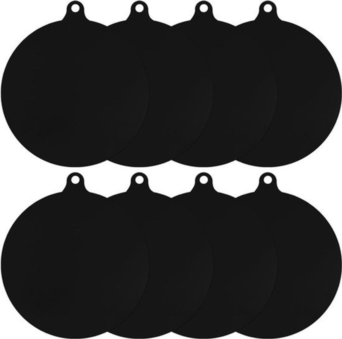 Set van 8 ronde siliconen inductiematten voor inductiekookplaat - Antislip en krasbestendig - 22 cm doorsnee