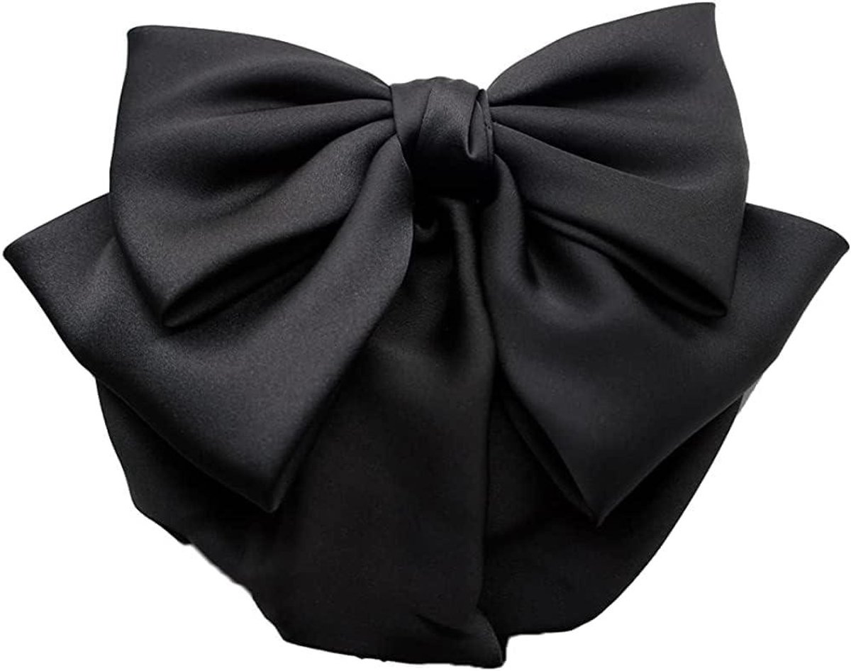 Haar Bun Cover - Haar Net Clip - Netjes Haar - Lint Decoratie - 13 cm rekbaar - Zwart