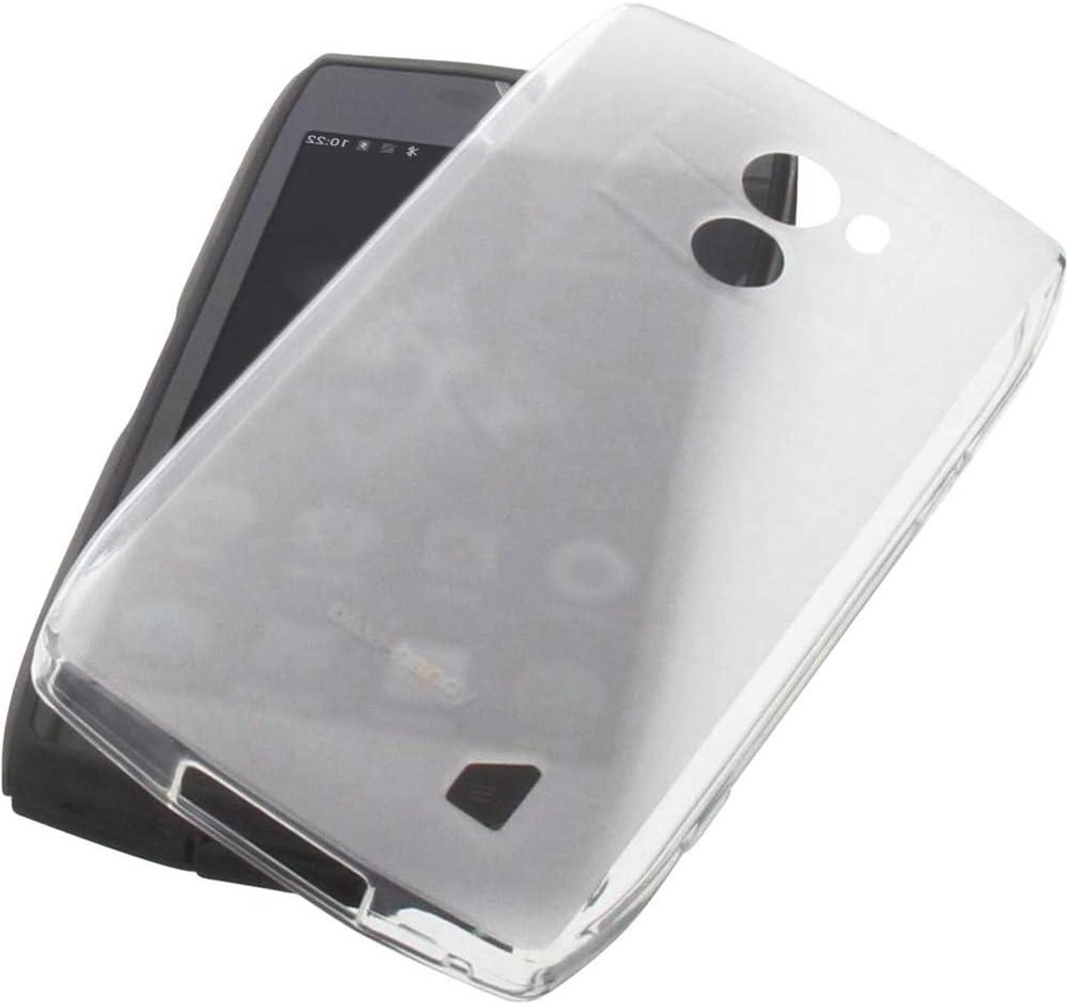 Telefoonhoes - Beschermhoes Smartphone - Bescherming Telefoon - Flexibel TPU Materiaal - 15.3 x 7.9 x 1.3 cm - Transparant Wit