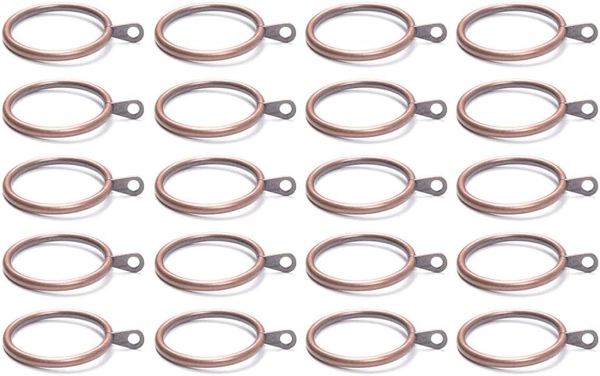Metaal gordijnringen voor het ophangen van gordijnen - Set van 20 stevige en duurzame ringen