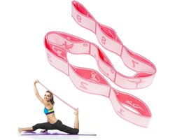 Yoga Stretch Band voor Effectieve Oefeningen, Stretcher met Lussen voor Benen en Voeten, Ideaal voor Flexibiliteit en Revalidatie