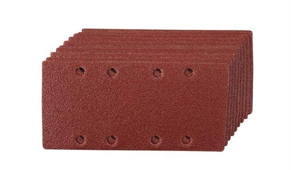 Vt products - Sandpaper Sheets - Schuurpapier - Perforated Sanding Plates - Rood - Schuurpads - Voor snelle materiaalverwijdering - Geschikt voor sand