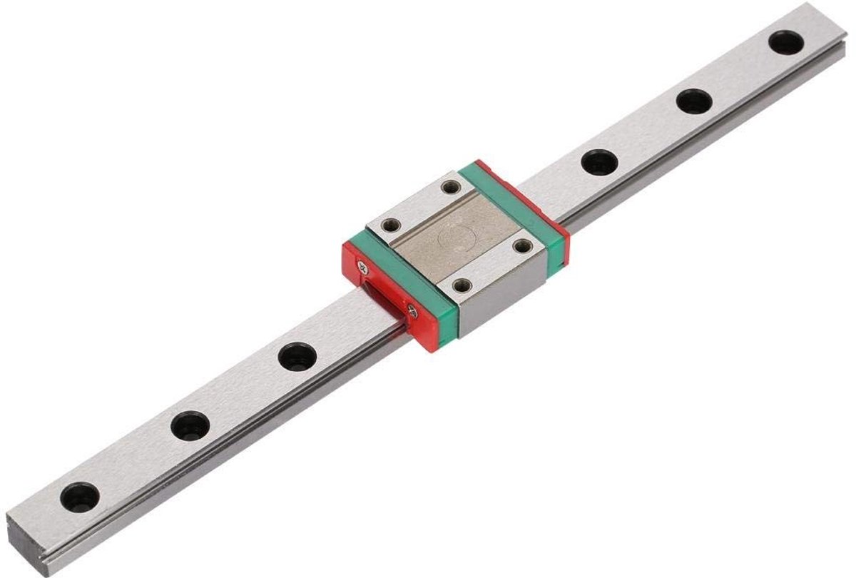 SPHProducts - Miniature Linear Rail - 3D Printer Accessoire - 200mm - LML12B - Hoogwaardige Staal - Geschikt voor DIY Projecten
