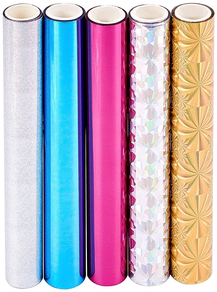 Store_7 - Folie Transfer Papier - Goud Glimmer - 25 m - Creatieve DIY Folie - Geschikt voor Laser Printer en Laminator - 5 Kleuren