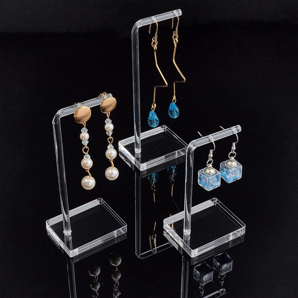 Vt products - Oorbellen Display Stand - Acryl Houder - Transparant - Sieraden Presentatie - Perfect voor Detailhandel en Thuis - Ideaal voor Beurzen