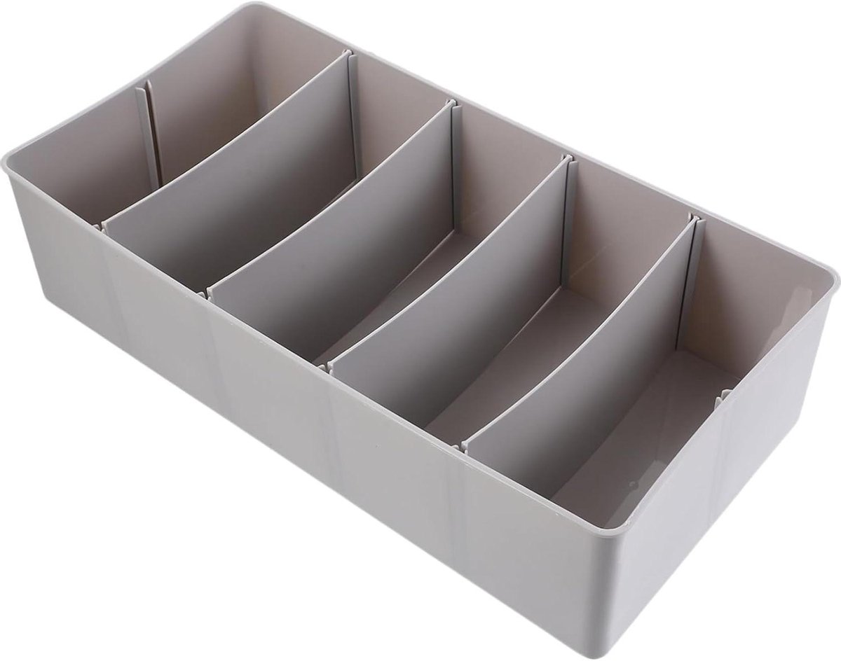 Geldlade Organizer - Geldkistje Bankbiljetten - Geld Sorteren - 5 Vakken - 188 Gram - Zwart