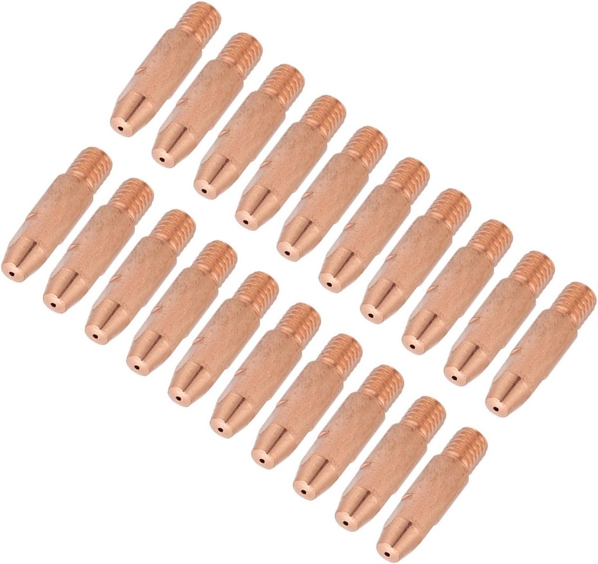 20 Stuks Lasdoppen van Koper voor MIG/MAG Lasapparatuur - Geschikt voor 24kd/MAG Lasmachines - Duurzame Lastips voor Precisiewerk