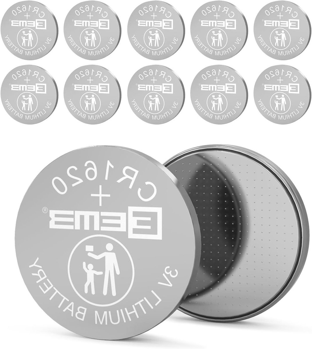 EEMB 10 PACK CR1620 Batterij 3V Lithium Batterij Knop Coin Cell Batterijen 1620 Batterij ECR11620, DL1620 voor Horloge, Sleutelhanger, Calculator, Auto Afstandsbediening, Mobiel Spel, Speelgoed