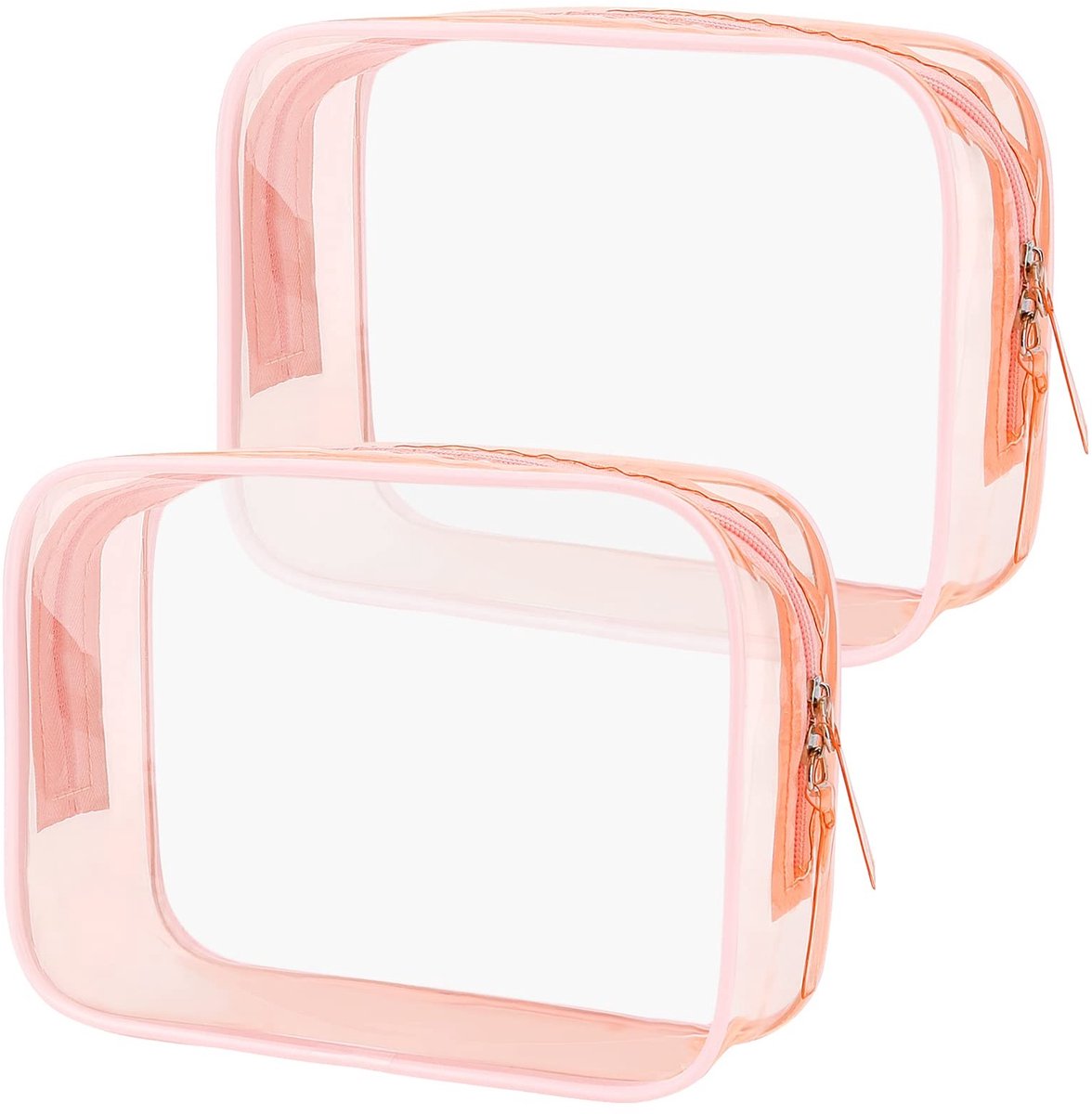 SPHProducts - Vloeistofzak - Waterdichte make-uptas - Transparant - Handbagage - Cosmetica tas - Perfect voor reizen - Roze model