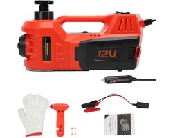 NAVOBIZ 4 in 1 Autokrik - Elektrische auto krik - Car jack - 5 ton draagkracht - Luchtcompressor - Instelbare hoogte - Verlichting