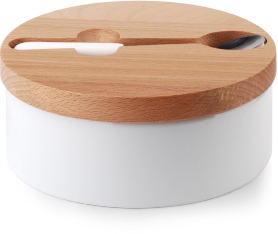 Eco Living Kaas-/suikerpot - bamboe - bruin - 225 ml Eco Living Kaas-/suikerpot - bamboe - bruin - 225 ml