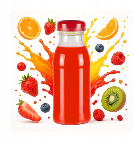 Bimberek Juice Serie - Glazen Flessen - 125ml - Schroefdop - Set van 10 — afbeelding 4