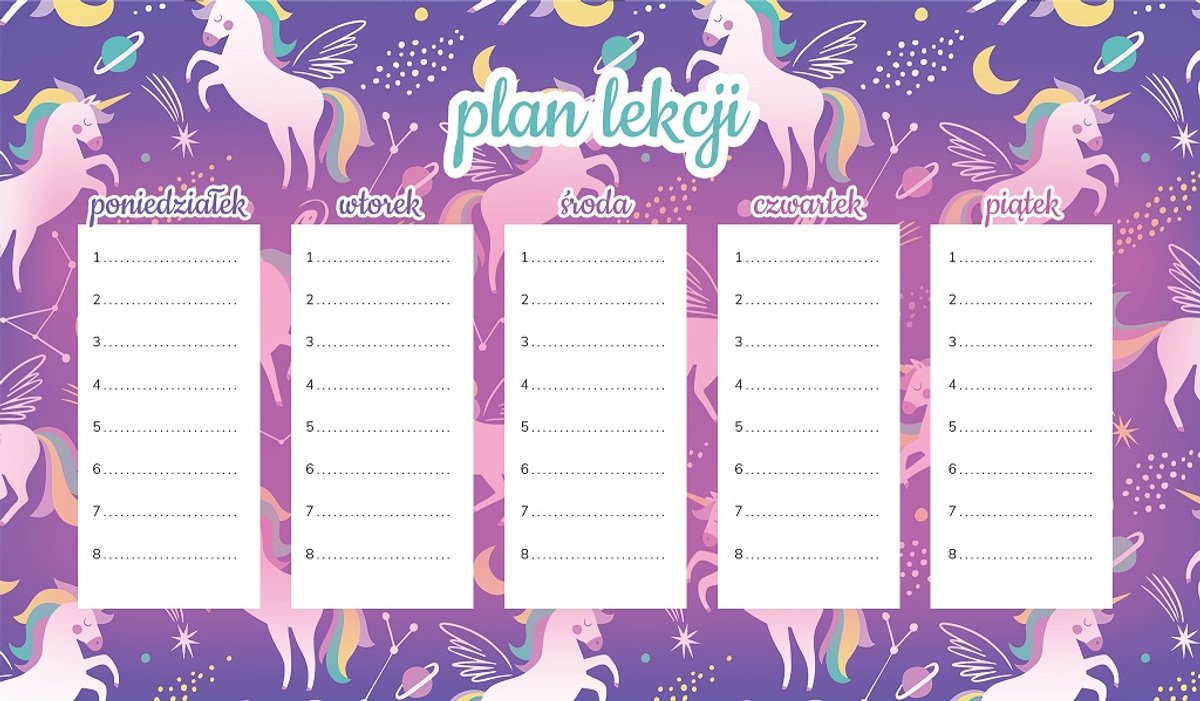 Wallvy - Magnetische Lesrooster Planner - 30x17,5cm - Hoogwaardige Druk - Personaliseerbaar