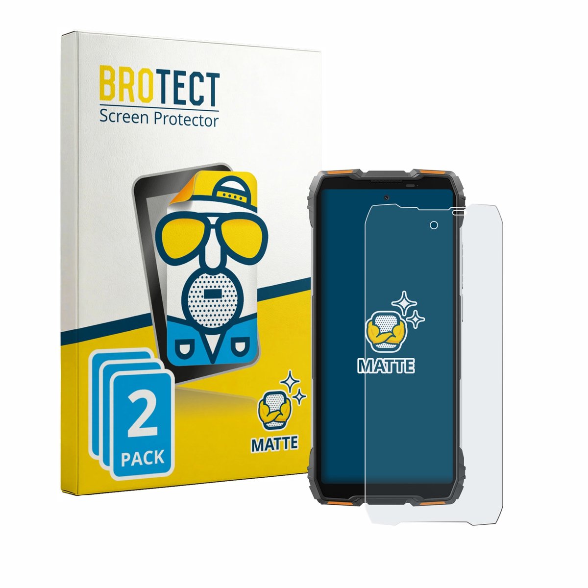 BROTECT - Screenprotector voor Blackview Oscal Pilot 6 - Folie Beschermfolie matte 2 Stuks