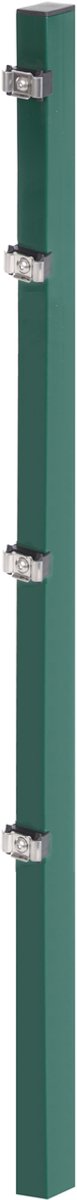 Alberts 677107 Hekpaal met klembeugel, groen, lengte 2800 mm, 60 x 40 mm