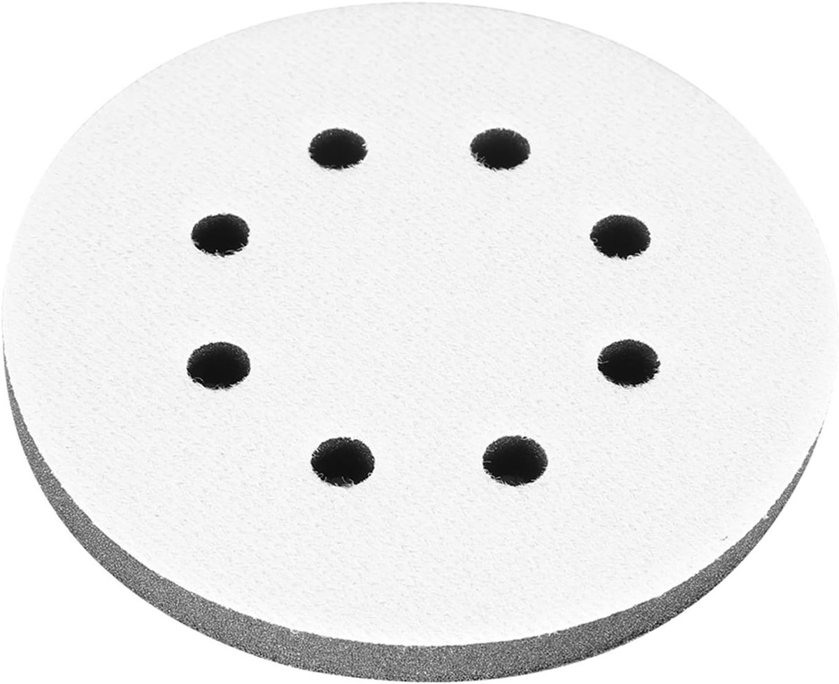 Zachte Sponspolijstkussen 125 mm voor Pneumatische en Elektrische Slijpmachines, Schokdemping en Trillingsisolatie, Eenvoudig te Installeren met Klittenband