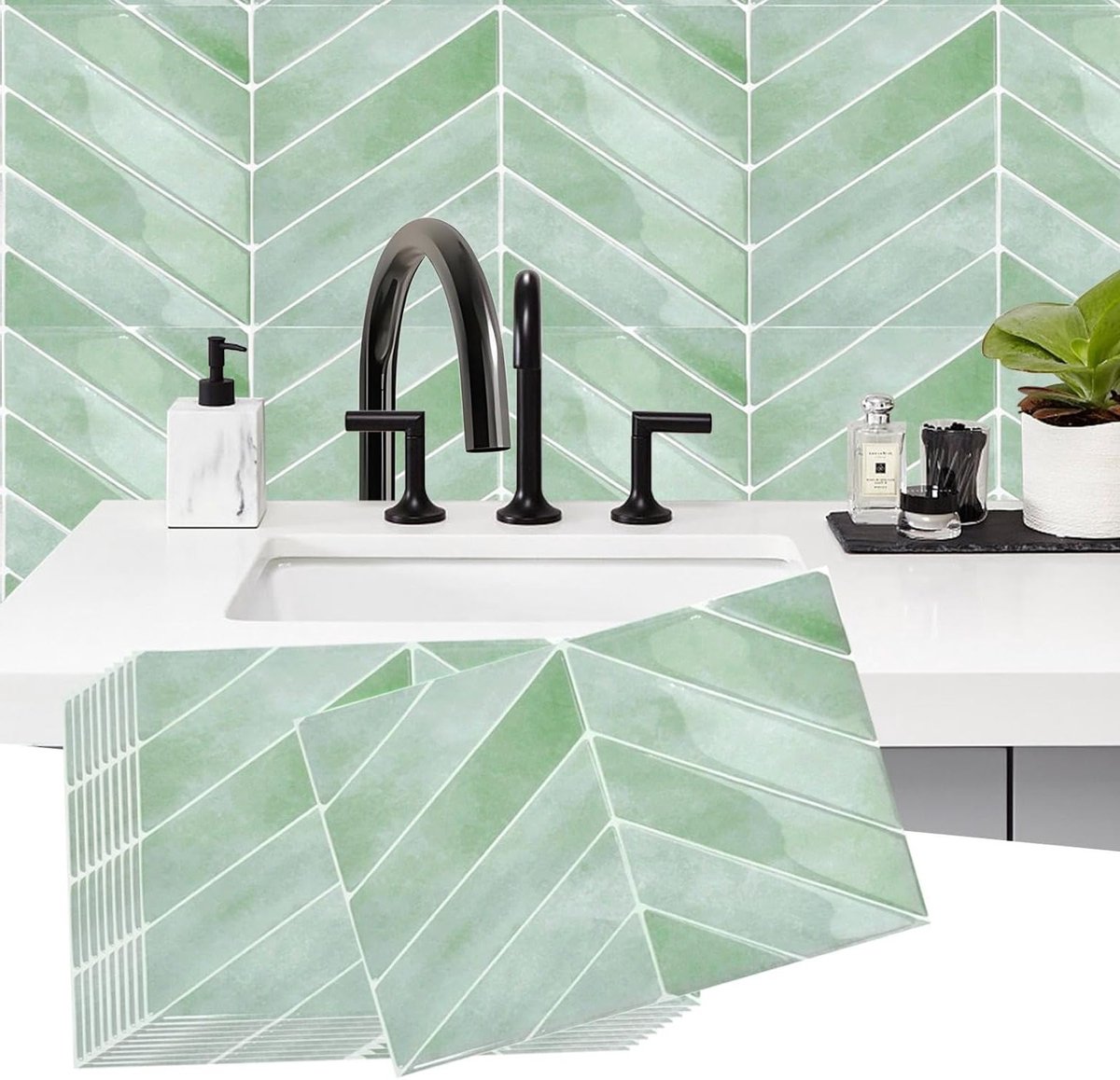 3D-vinyl kleeftegels, 29 x 23 cm, waterdichte tegelstickers voor keuken en badkamer, wanddecoratie en tegelfolie