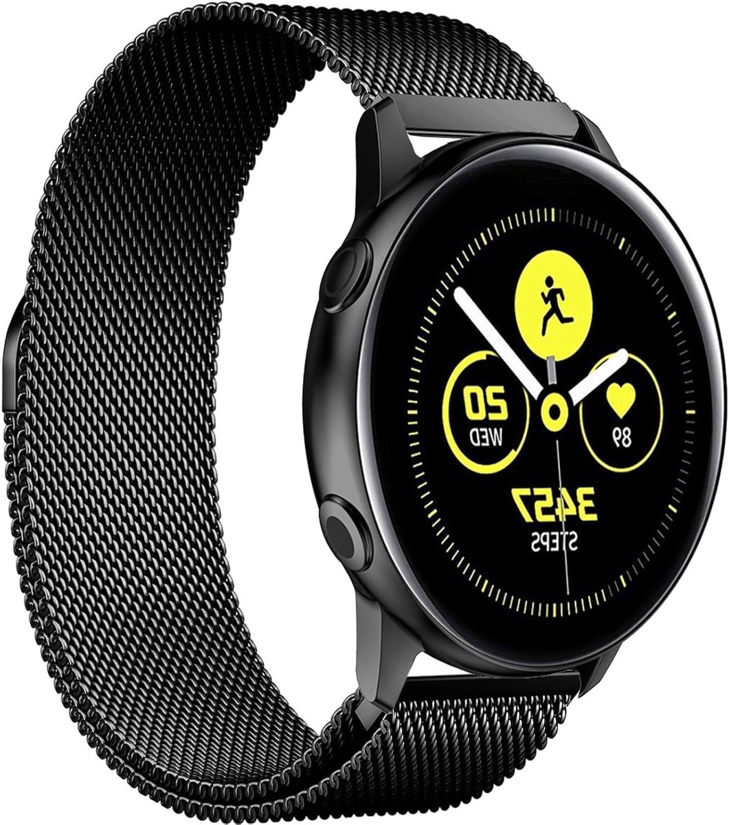 Verstelbare metalen vervangingsarmband voor 20mm horloges, geschikt voor Huawei Watch GT 3, GT 2 en Honor Watch ES, magnetische sluiting en comfortabele pasvorm