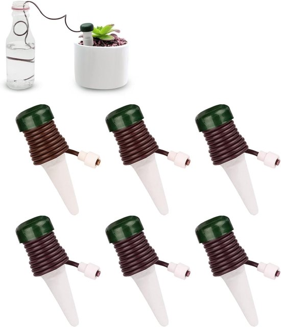 6 Stuks Automatische Waterdispenser voor Binnenplanten, Ideaal voor Planten en...
