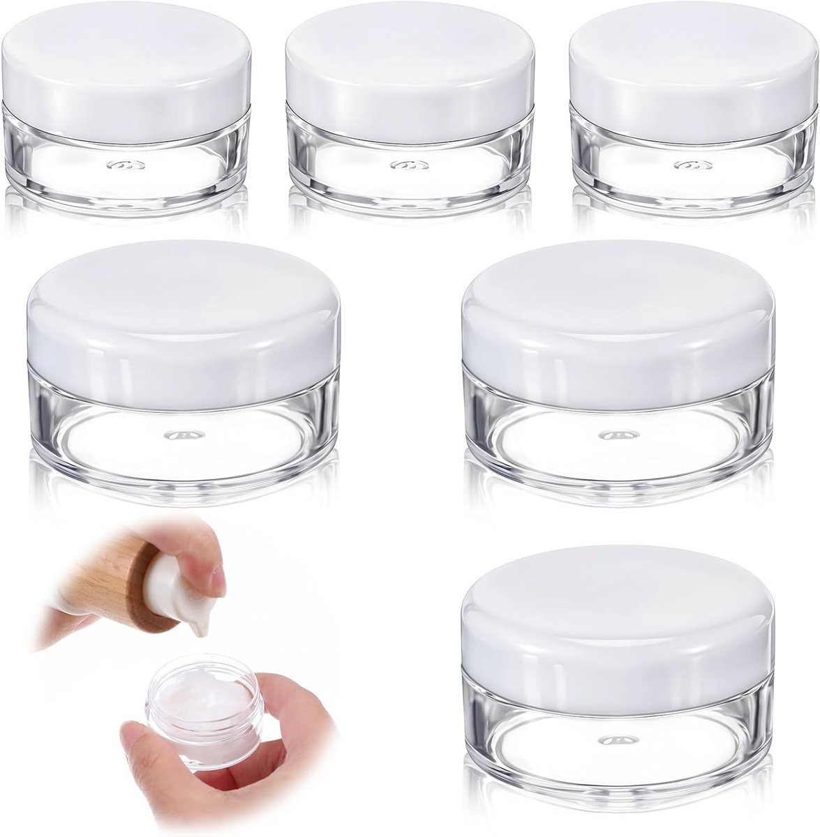 Kleine Reiscontainers Set voor Crèmes en Make-up Monsters