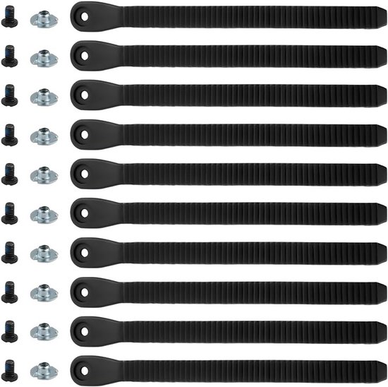 Set van 10 Snowboard Binding Straps - Vervangende Ankle Straps, Ladder Straps en Binding Onderdelen voor Snowboarden en Skiën