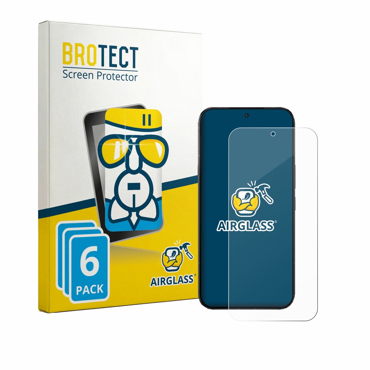 Screenprotector 6 Stuks voor Infinix Note 60 Ultra Beschermglas transparant