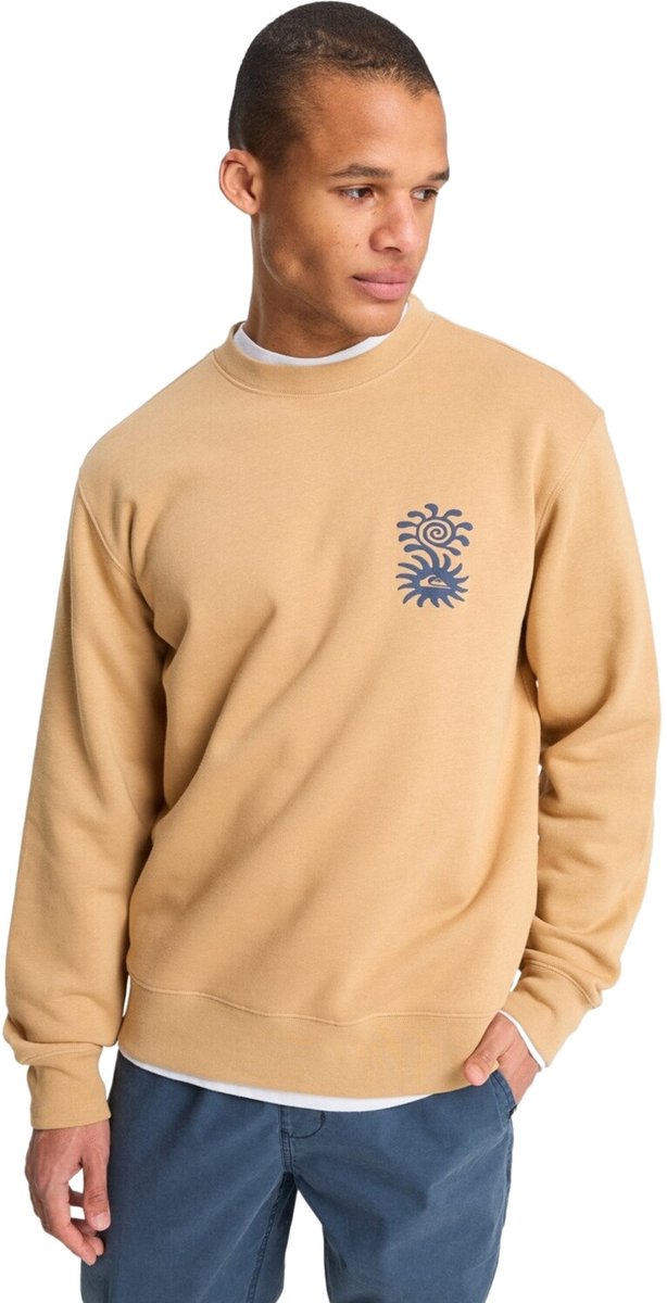 Quiksilver Salt Water Graphic Crew Sweater Eqyft05196-cjz0 Kleur Groen