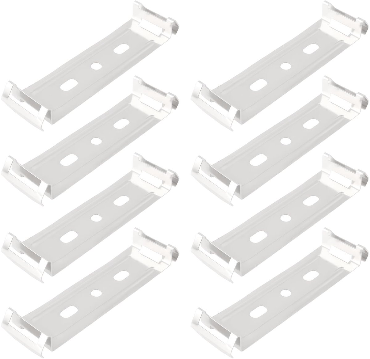 Allecto - LED Batten Tube Light Montageclips - 8 Stuks - Voor Tube Verlichting - Perfecte Bevestiging - Geschikt voor Diverse Verlichtingssystemen ..