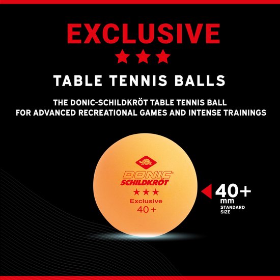 Donic Schildkröt Donic de Balles de tennis de table Star Avantgarde 3 pièces