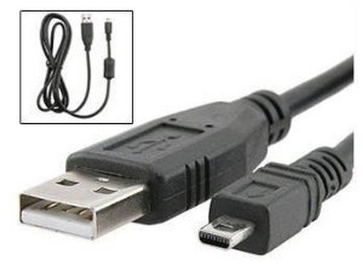 USB Kabel voor Sony Alpha DSLR Camera's - Data Transfer - 1m - Dragon Trading