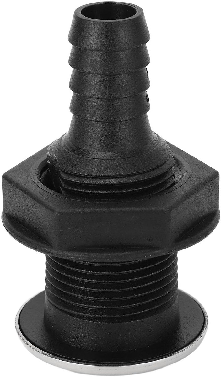 Allecto - Thru-Hull Valve Fitting - Boat Fittings - Veilig en Levensduur - 3/4 Inch - Corrosiebestendig - Geschikt voor Boottransoms - Hoogte: 86mm