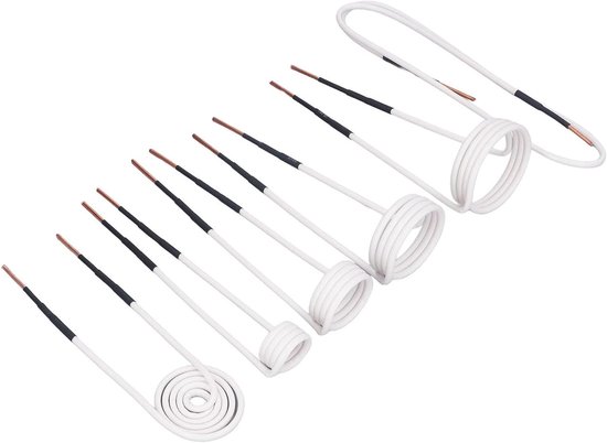 Inductieverwarmingsspoelset - 6 Stuks met 2,5 Mm Messing, 20-50 Mm Spoelen, Voor Vormgeving en Opslag van Merkloos — afbeelding 4