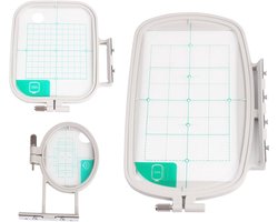 Embroidery Hoepel Set - 3 Stuks Borduurframes, Geschikt voor Brother M240ED M280D M380D SE400 SE425 PE500 Innov-is 500D 900D 950D