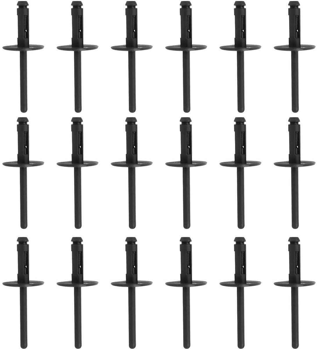 Set van 50 kunststof clips voor bumpers, spatborden, wielkasten en trimbevestigingen - duurzaam en veelzijdig