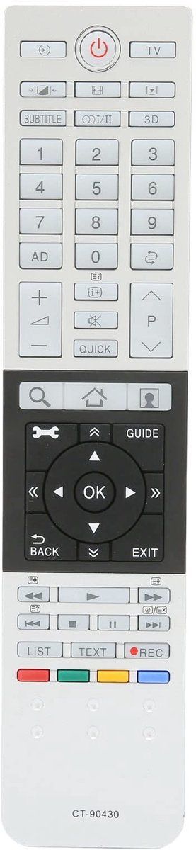 Allecto - Afstandsbediening - Ergonomisch ontwerp - Compatibel met 4K UHD TV's - Perfect voor eenvoudig gebruik - Geschikt voor diverse merken - Ha..