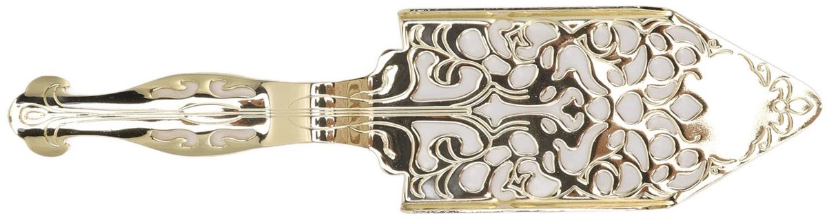 Nikou Vintage Absinthe Lepel - Roestvrij Staal met Gouden Afwerking voor Perfecte Cocktails