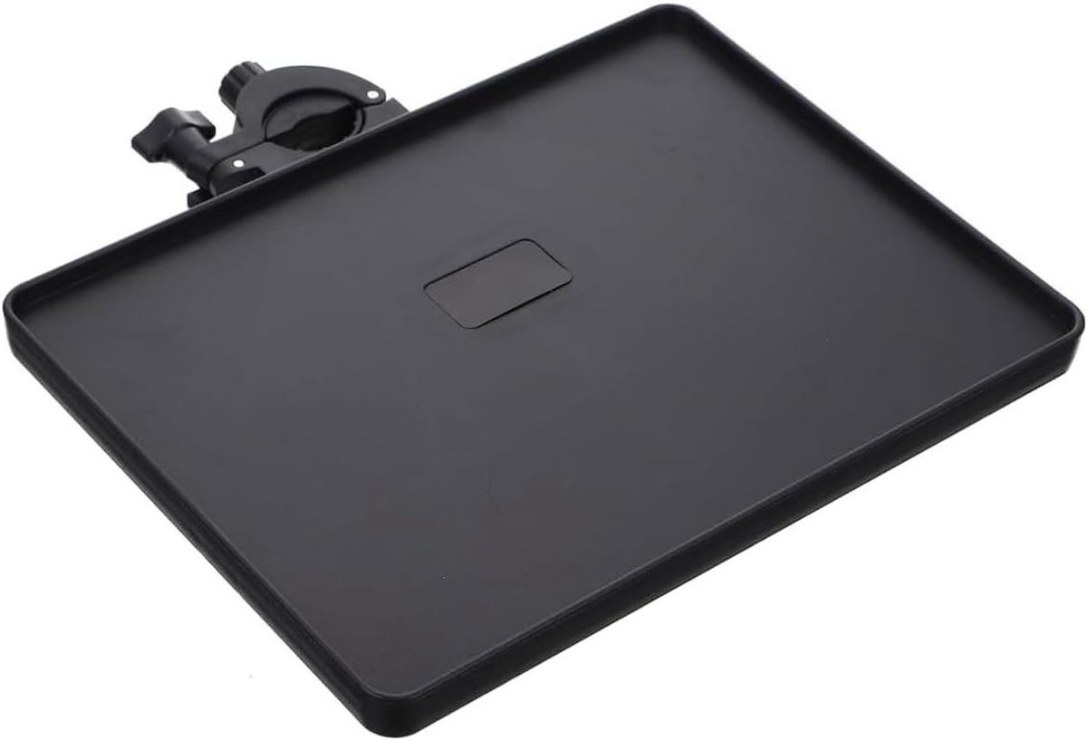Verstelbare microfoonstandaard met notenhouder en accessoires voor geluidskaart - 22 x 16,5 cm (Zwart)