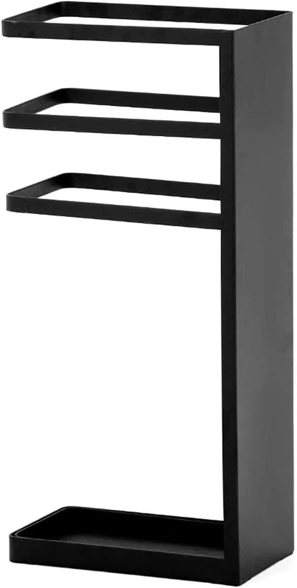 Paraplubak - Parapluhouder - Entree Organiseren - Met Waterbak - 26x15x56.5cm - Zwart