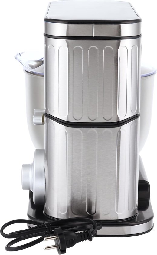 Swiss Haus® KM2206 Keukenmachine - 1300W Keukenrobot - 6L RVS Mengkom - 6 Snelheden + Pulse - Multifunctionele Keukenmixer met Deeghaak, Garde & Klopper - RVS van Swiss Haus — afbeelding 2