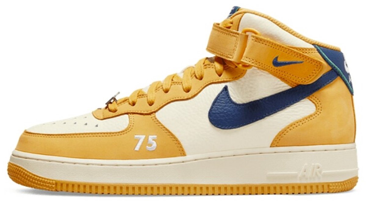 Nike Nike Air force 1 MID Sneakers Cremewit/ Heren Geel