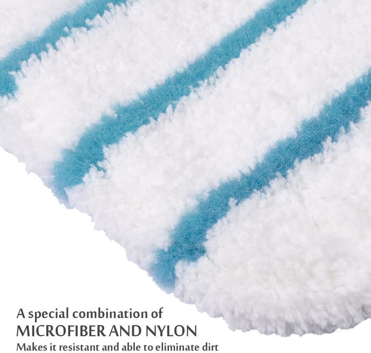 4 stuks wasbare microvezelpads - geschikt voor Black Decker Steam Mop, FSM1500, FSM1600, FSM1610, FSM1620, FSM1630, FSMH162,Dweil Pad wasbaar vloer reiniger mop stoom - Vervangt FSMP2 – foto 5