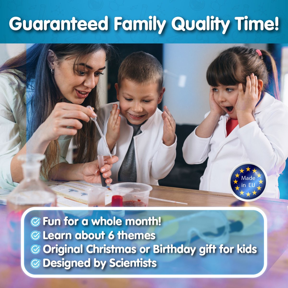 Science4you 100 Wetenschapsexperimenten - Beleef urenlang plezier met deze Educatieve Wetenschapsset, Leer Natuurkunde en Scheikunde, Educatief Speelgoed
