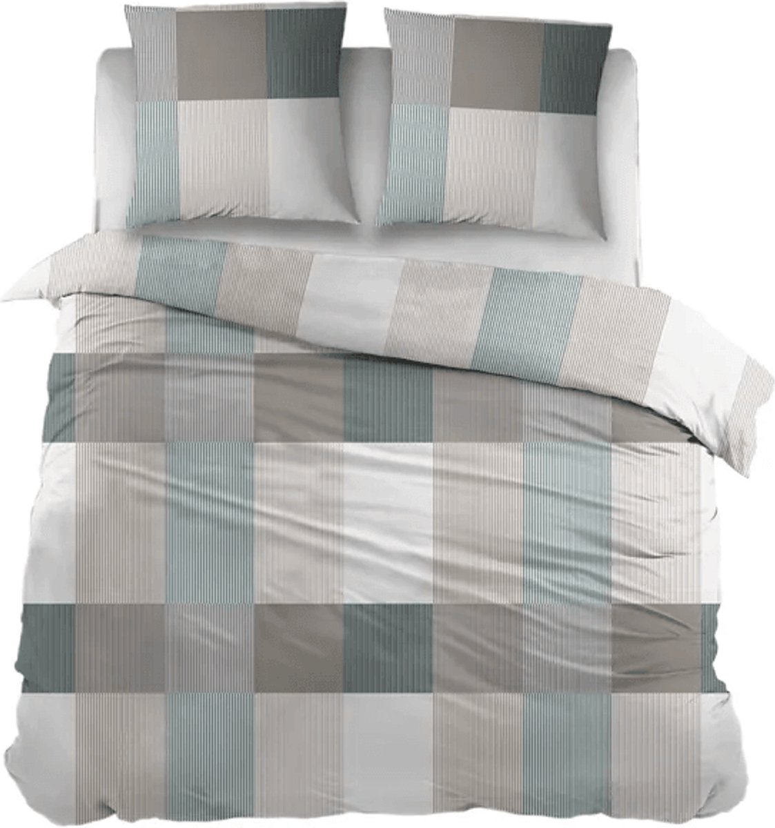 Sleepnight Dekbedovertrek Katoen Rudolf Green - 200 x 200/220 cm + 2 kussenslopen - [Groen]