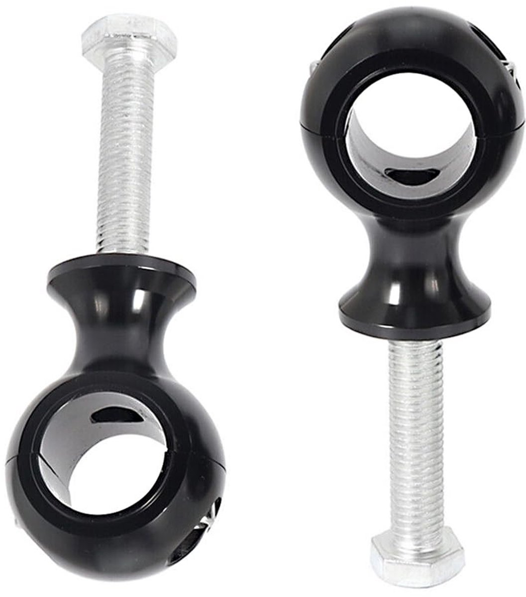 MTTproducts- Stuur Risers Verhoogd Ontwerp - Handvat Bar Riser Mount Klemmen - 22mm/7/8 Inch - Zwart - Duurzaam - Compatibel met Harley-modellen - Stuurklem
