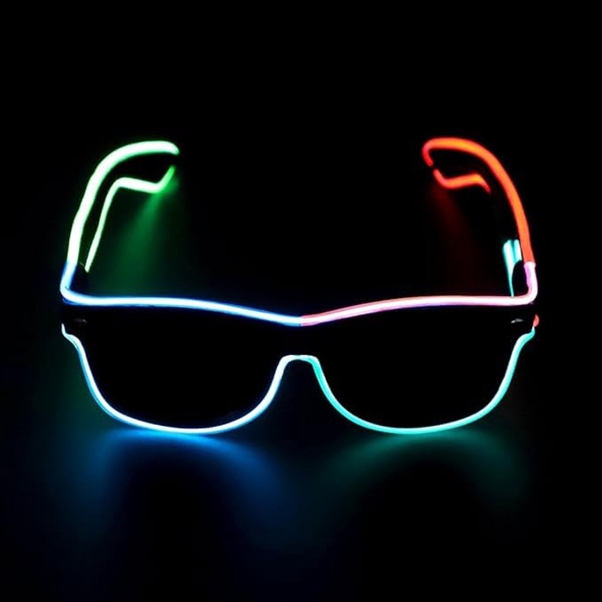 Dailygoods - LED Zonnebril voor Feesten met 4 Lichtmodi