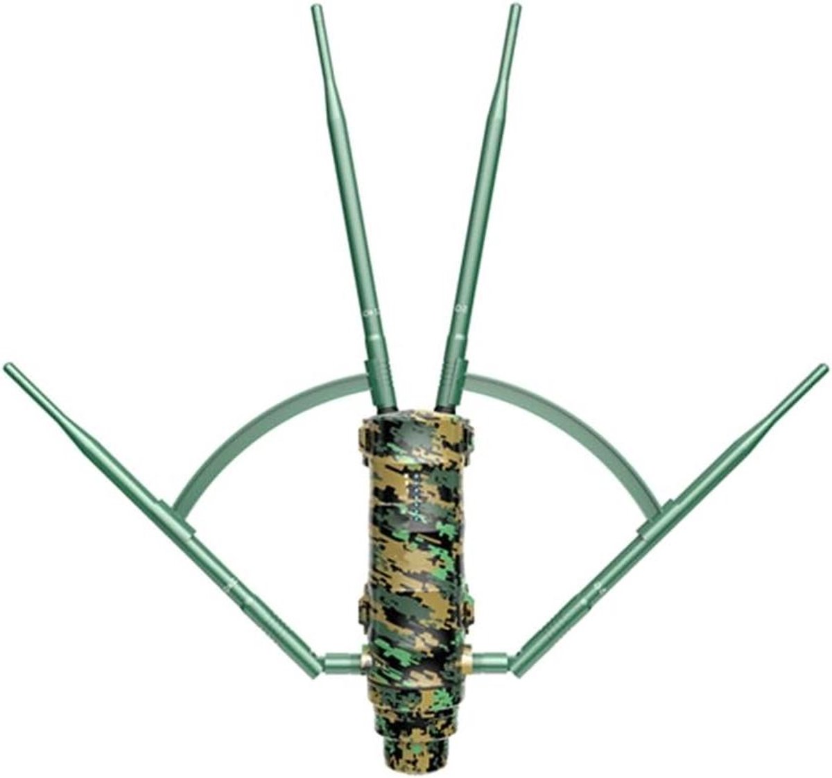 WiFi Versterker - Router Extender - Buitenbereik Vergroten - IP67 Weerbestendig - 7dBi Antennes - Zwart