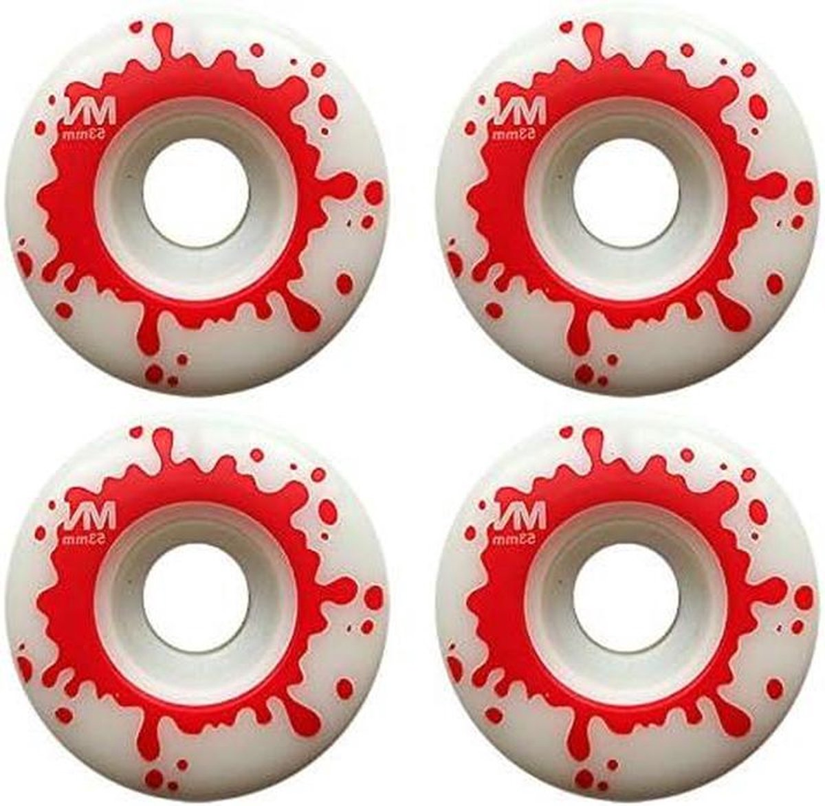 Skateboard Wielen Drop Set Straat Skaten Duurzaam Materiaal 53mm