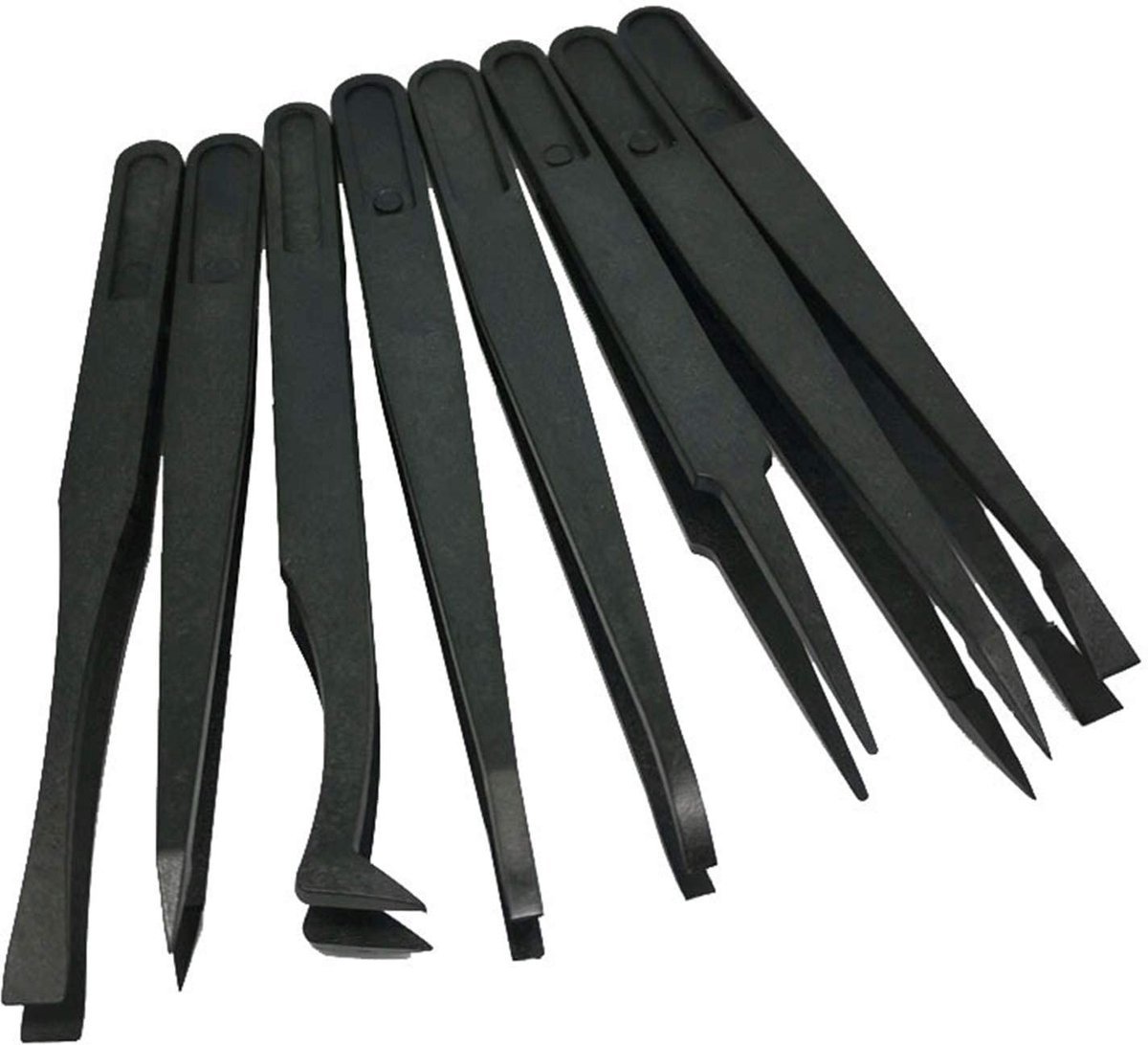 Dailygoods - Set van 8 Antistatische Pincetten voor Elektronica en Sieraden
